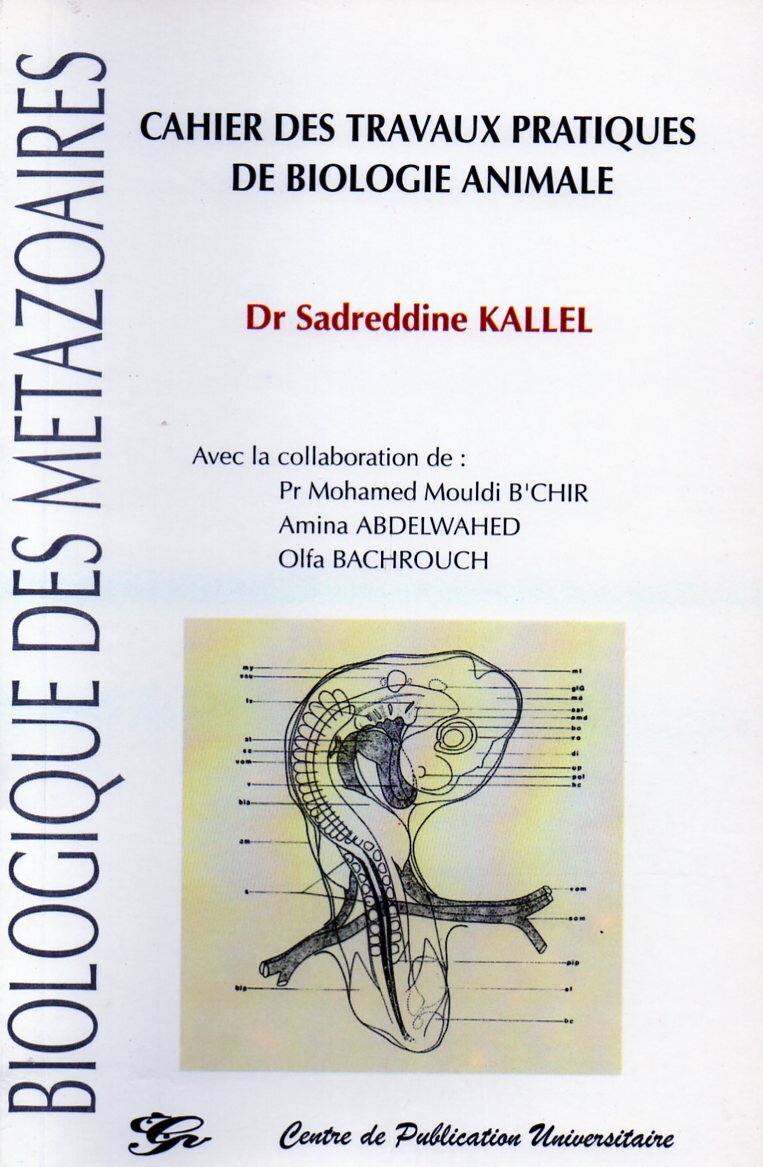 Cahier des travaux pratiques de biologie animale