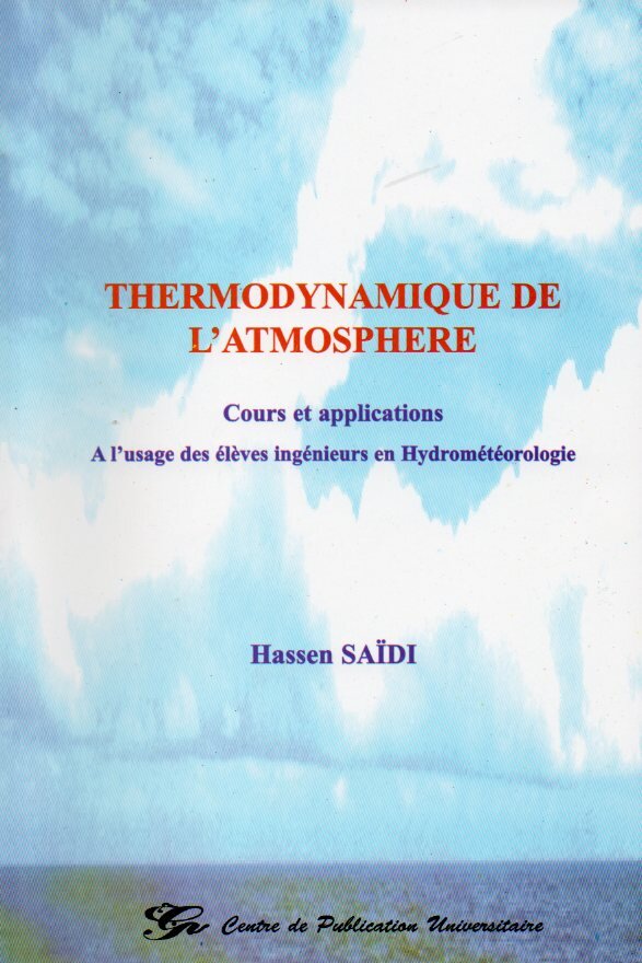 Thermodynamique de l'atmosphère. Cours et application