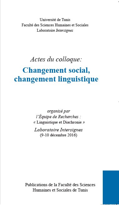 Actes du colloque: Changement social, changement linguistique