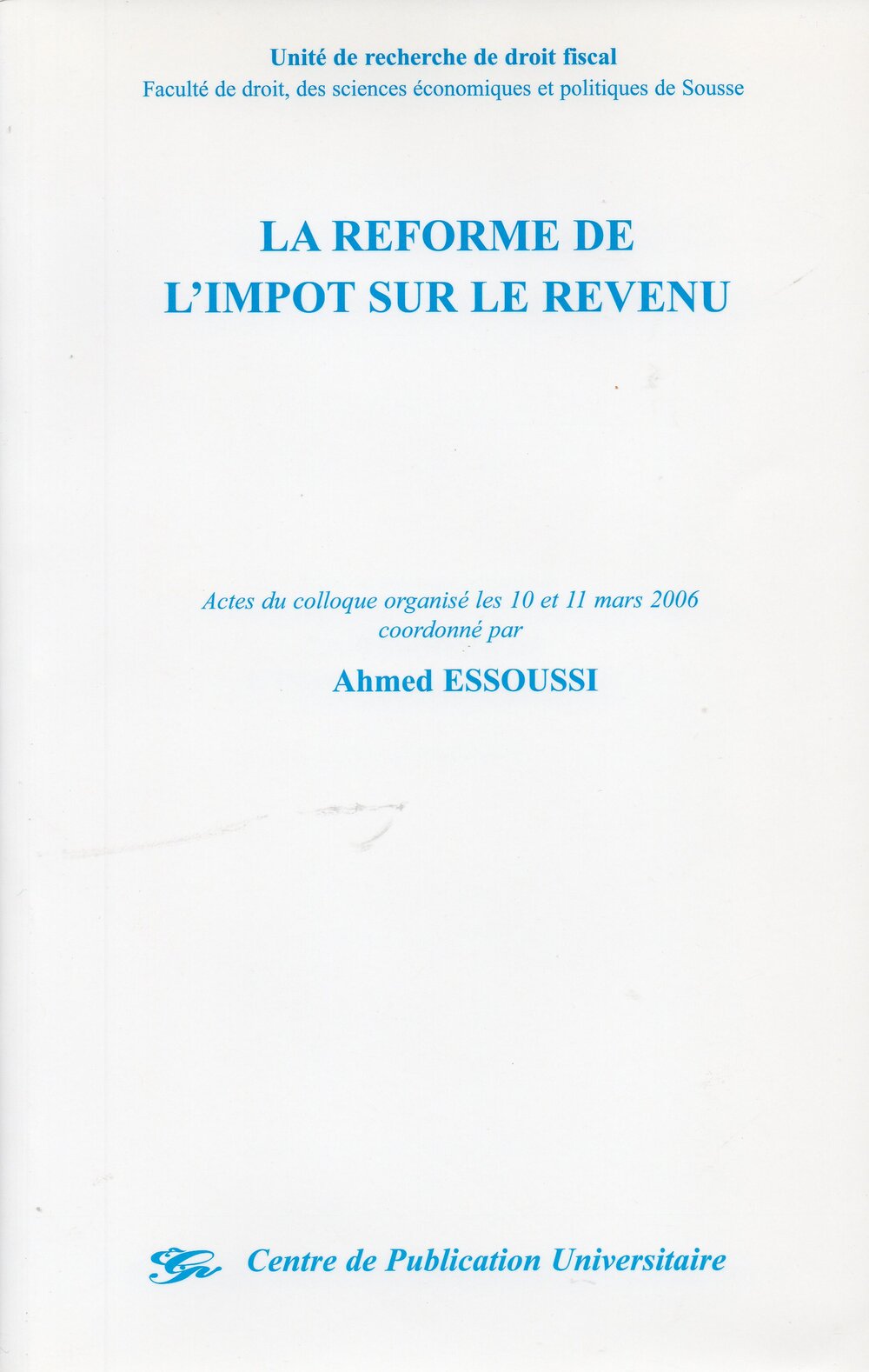 La réforme de l'impôt sur le revenu